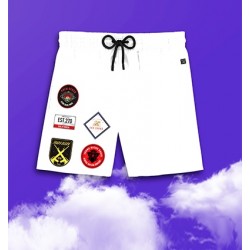 JEUNE RICHE SHORT DE BAINS ANARCHY WHITE 